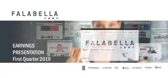 First Quarter 2019  DISCLA  SCLAIM  IMER  This presentation contains forward-looking statements,