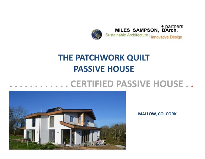 certified passive house