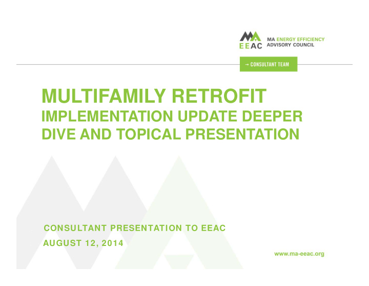multifamily retrofit