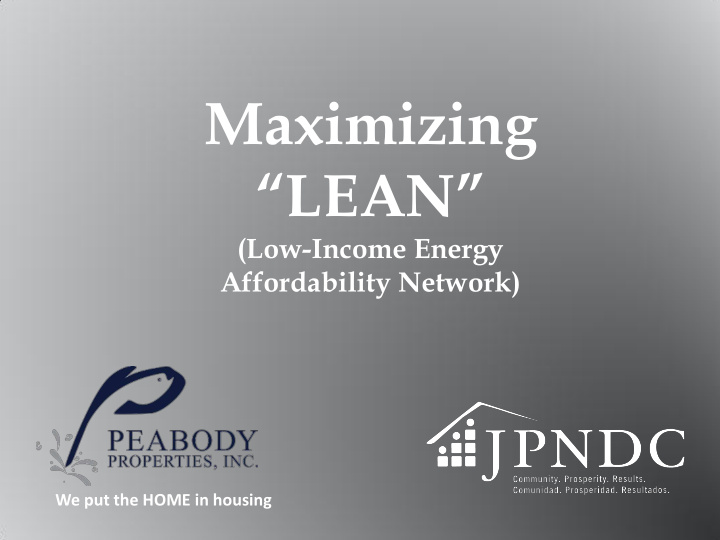 maximizing lean