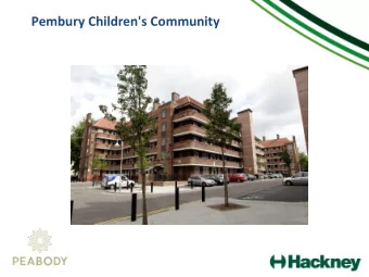 Local Context  Hackney -  An inner London borough with a young and diverse population, a