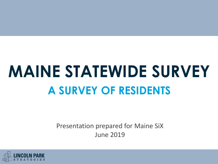 maine statewide survey