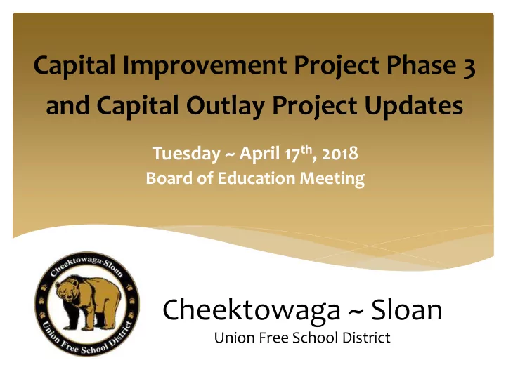 cheektowaga sloan
