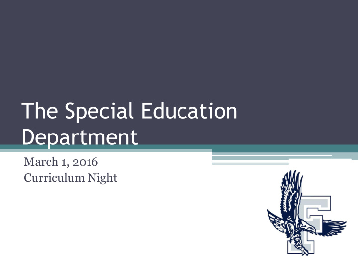the special education