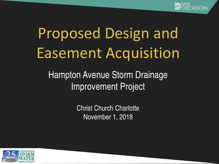 hampton avenue storm drainage improvement project christ
