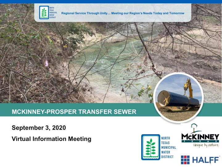 mckinney prosper transfer sewer september 3 2020 virtual