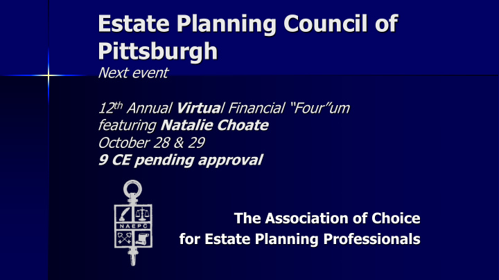 estate planning council of pittsburgh