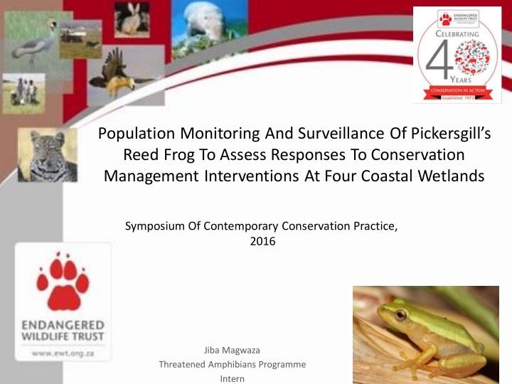 management interventions at four coastal wetlands