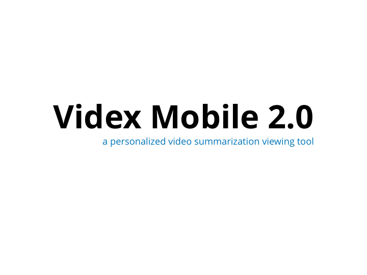 videx mobile 2 0