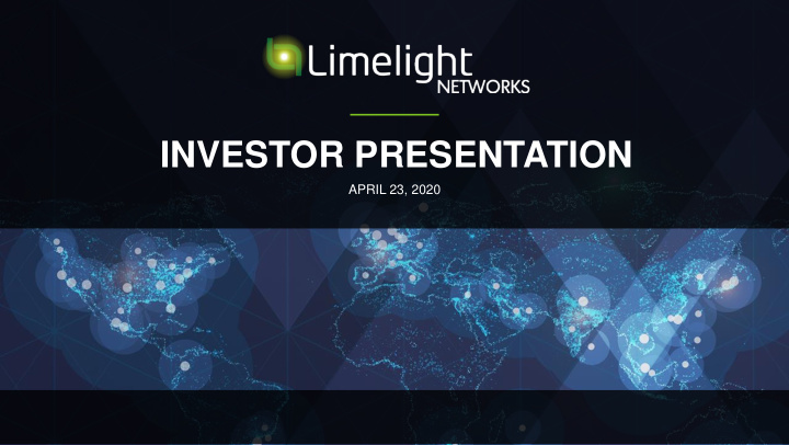 investor presentation