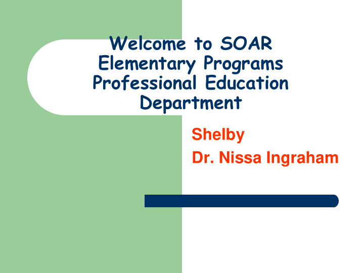 welcome to soar elementary programs professional
