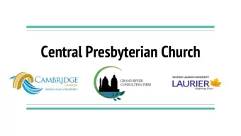 Central Presbyterian Church  Outline  1. Team Introduction  2. Church Background  3. Research &amp;
