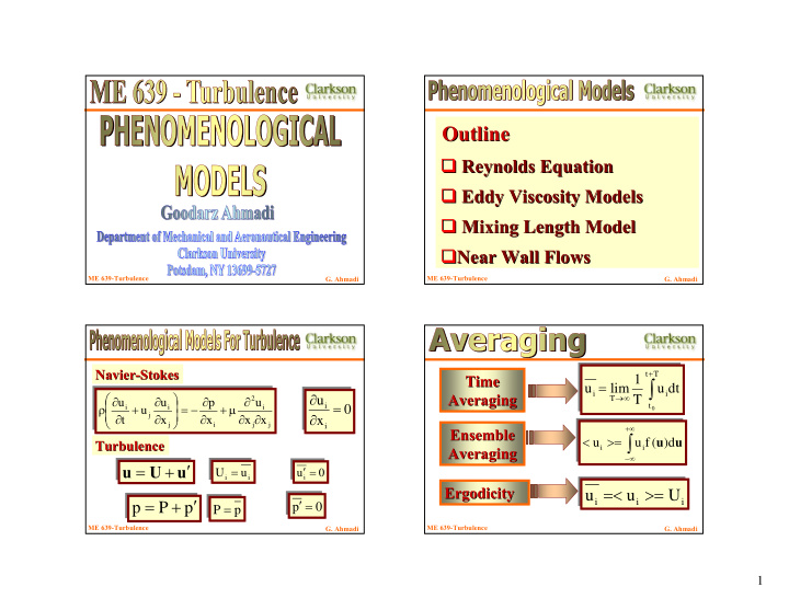 u lim u dt averaging i i averaging i t