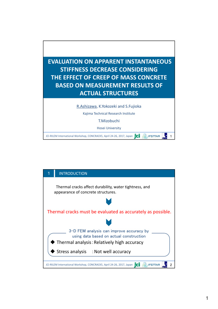 evaluation on apparent instantaneous stiffness decrease