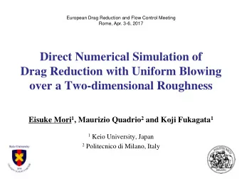 Direct Numerical Simulation of  Drag Reduction with Uniform Blowing  over a Two-dimensional