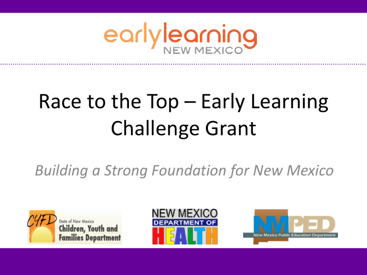 race to the top early learning challenge grant