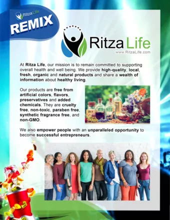 Ritza Life  www.Ritzalife.com  At Ritza Life, our mission is to remain committed to supporting