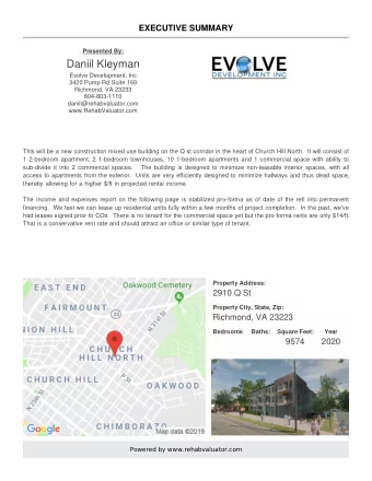 Daniil Kleyman  Evolve Development, Inc  3420 Pump Rd Suite 169  Richmond, VA 23233  804-803-1110