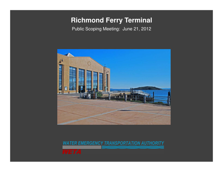 richmond ferry terminal
