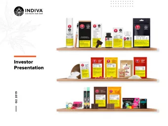 Investor  Presentation  Q2 2019 TSVX: NDVA OTCQX: NDVAF  2/22  I N V E S T O R  P R E S E N TAT I O