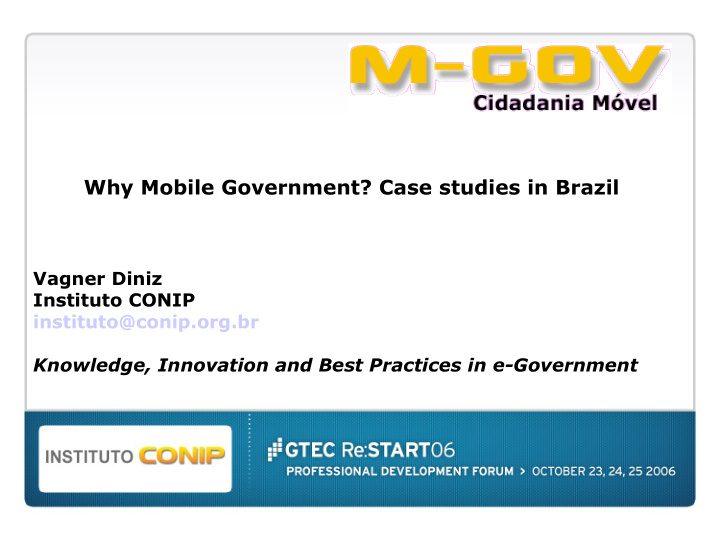 why mobile government case studies in brazil