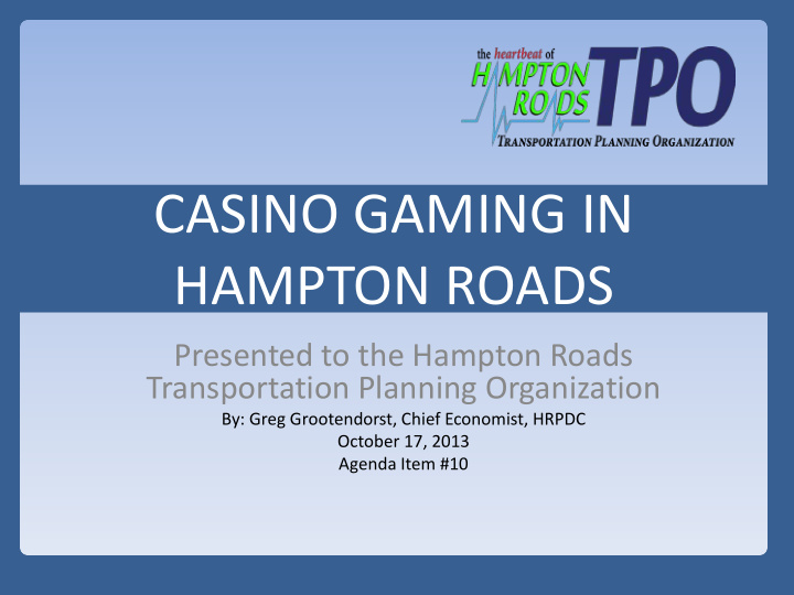 casino gaming in hampton roads
