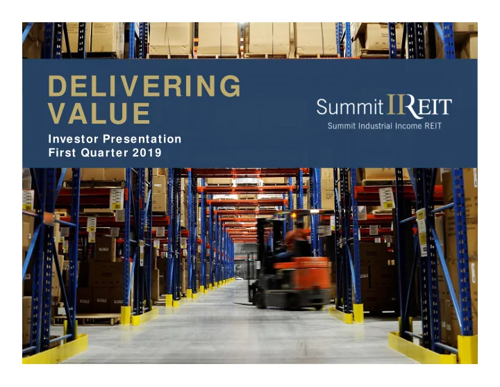 delivering value