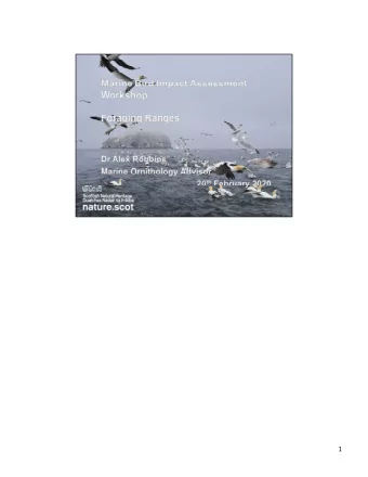 1  2  Crown estate funded an update to Thaxter et al 2012.  Thaxter reviewed foraging range info