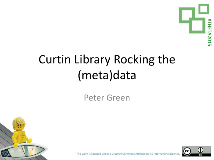 curtin library rocking the meta data