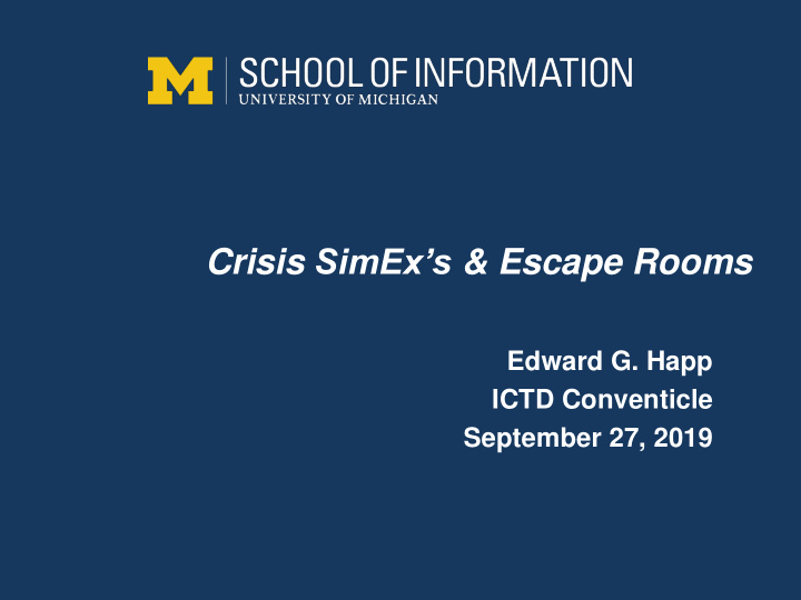 crisis simex s escape rooms