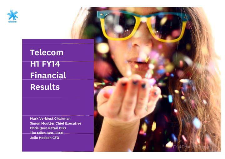 telecom h1 fy14 h1 fy14 financial results