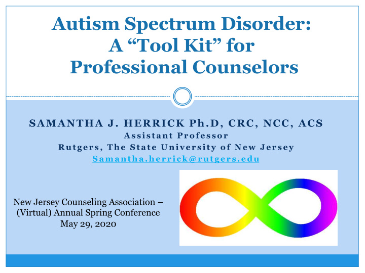 autism spectrum disorder a tool kit for professional