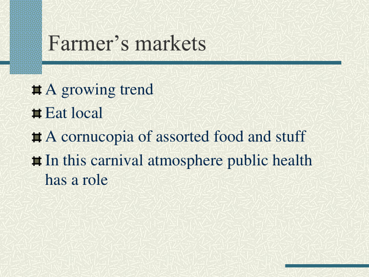 farmer s markets