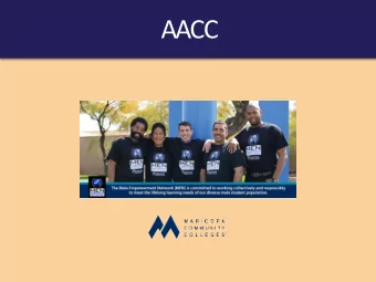 AACC  Dr. Ray A. Ostos  District Director for Student Affairs  Maricopa County Community College