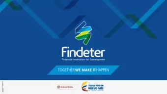 We support sustainable projects  Ciudat in context  Financiacin  Financing  DNP  Nama  MIN