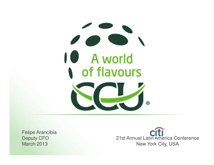 felipe arancibia deputy cfo 21st annual latin america