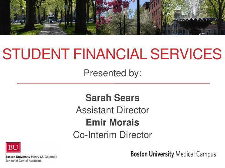 student financial services