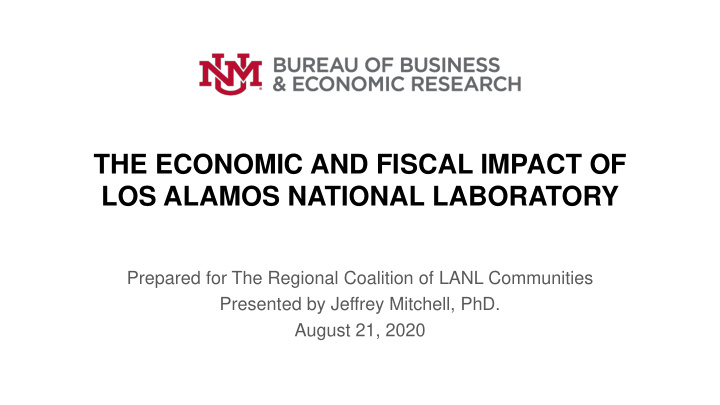 the economic and fiscal impact of
