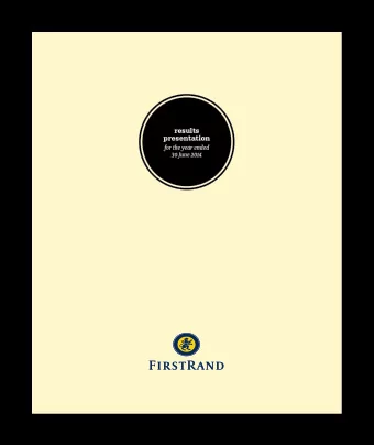 results  presentation  for the year ended  30 June 2014  Results presentation for the year ended 30