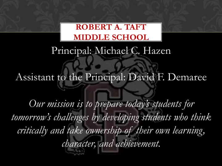 principal michael c hazen