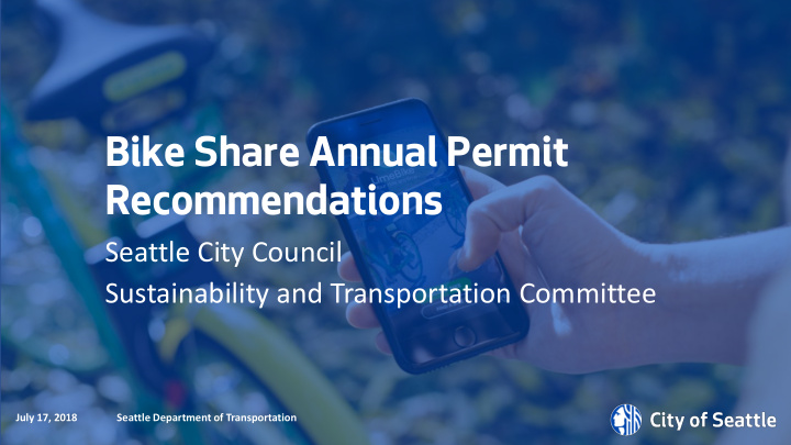 bike share annual permit recommendations