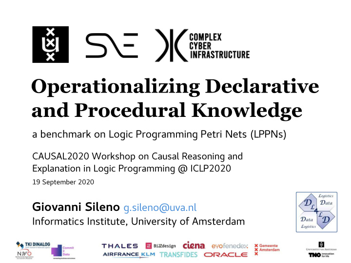 operationalizing declarative and procedural knowledge