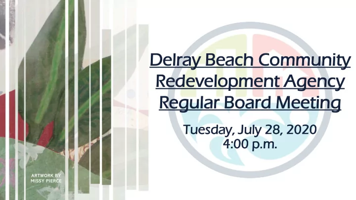 delray beach h commu mmunit nity rede developme ment age
