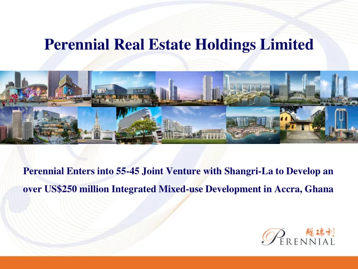 perennial real estate holdings limited