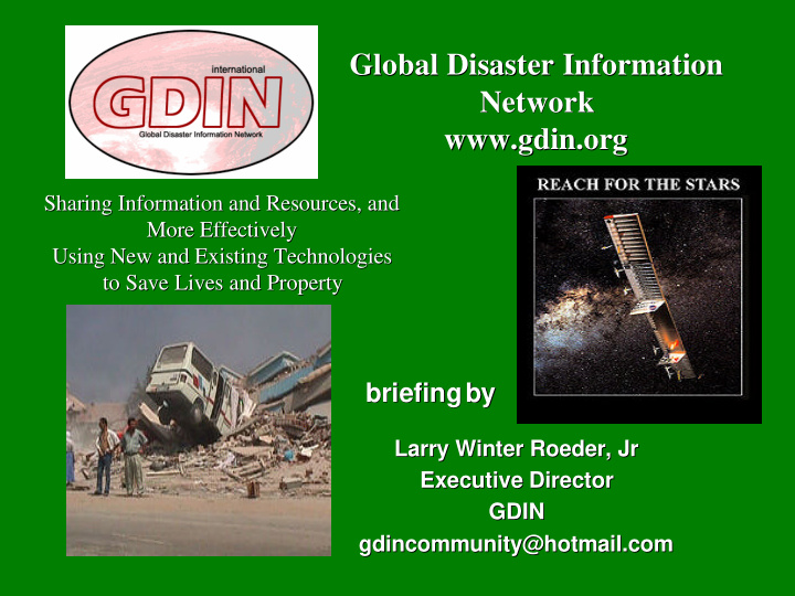 global disaster information global disaster information