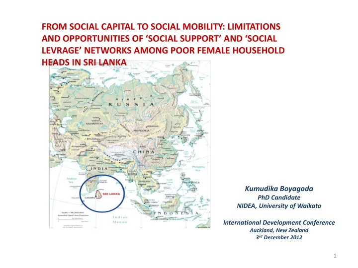 from social capital to social mobility limitations and