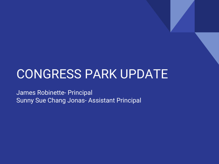 congress park update