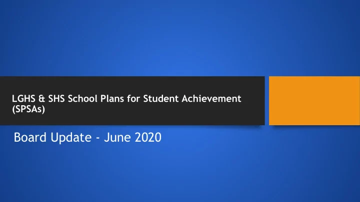board update june 2020 los gatos hs school goals for