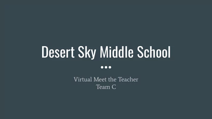 desert sky middle school