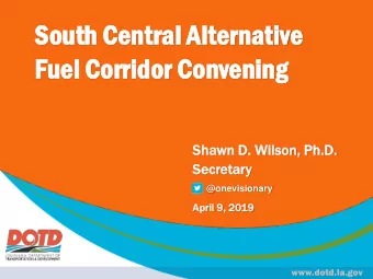 So  South  th Ce  Centr  tral Alt  al Altern  ernati  ative  ve  Fuel  el Co  Corr  rrid  idor  or